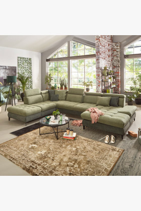 Testreszabható U alakú Karolina ülőgarnitúra modern dizájnnal